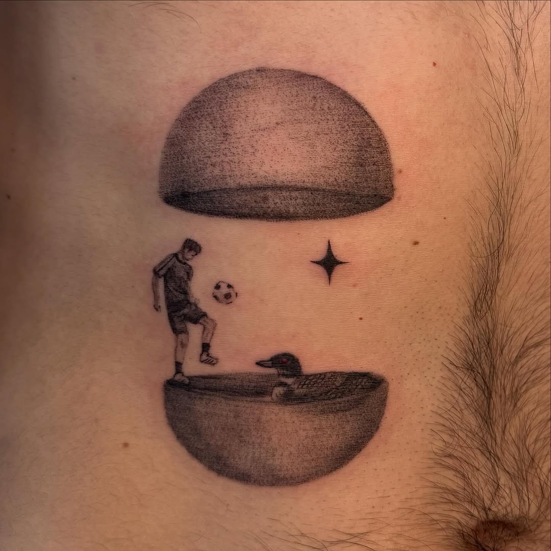 Tattoo by @rachelftattoos — black_and_grey