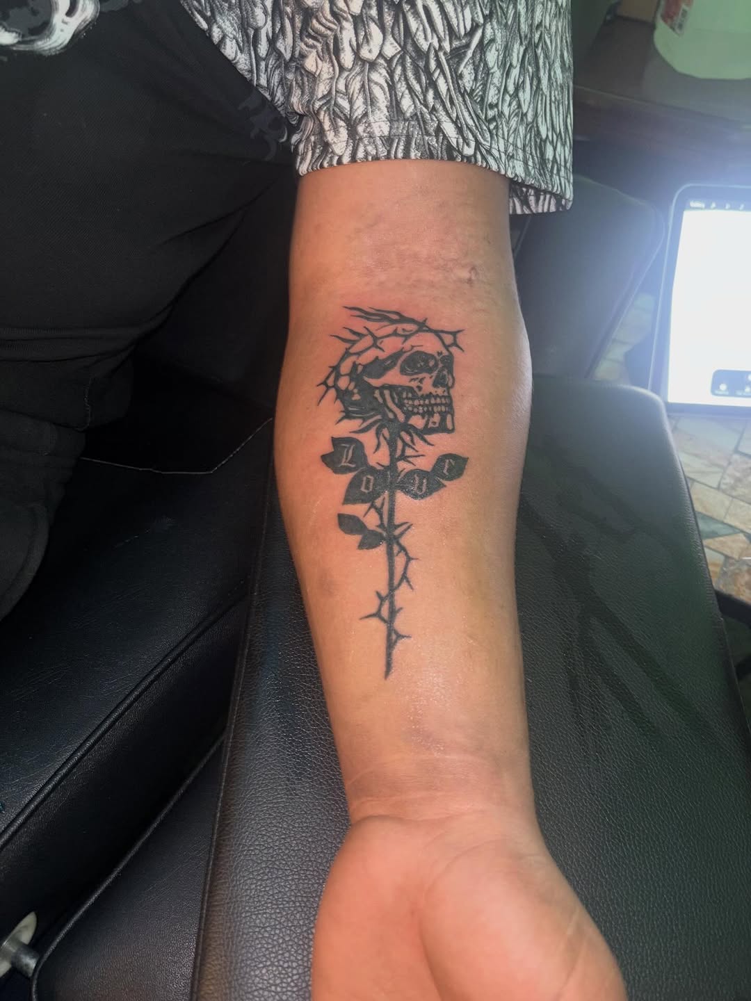 Tattoo by @richmetre_ β black_and_grey, lettering_script
