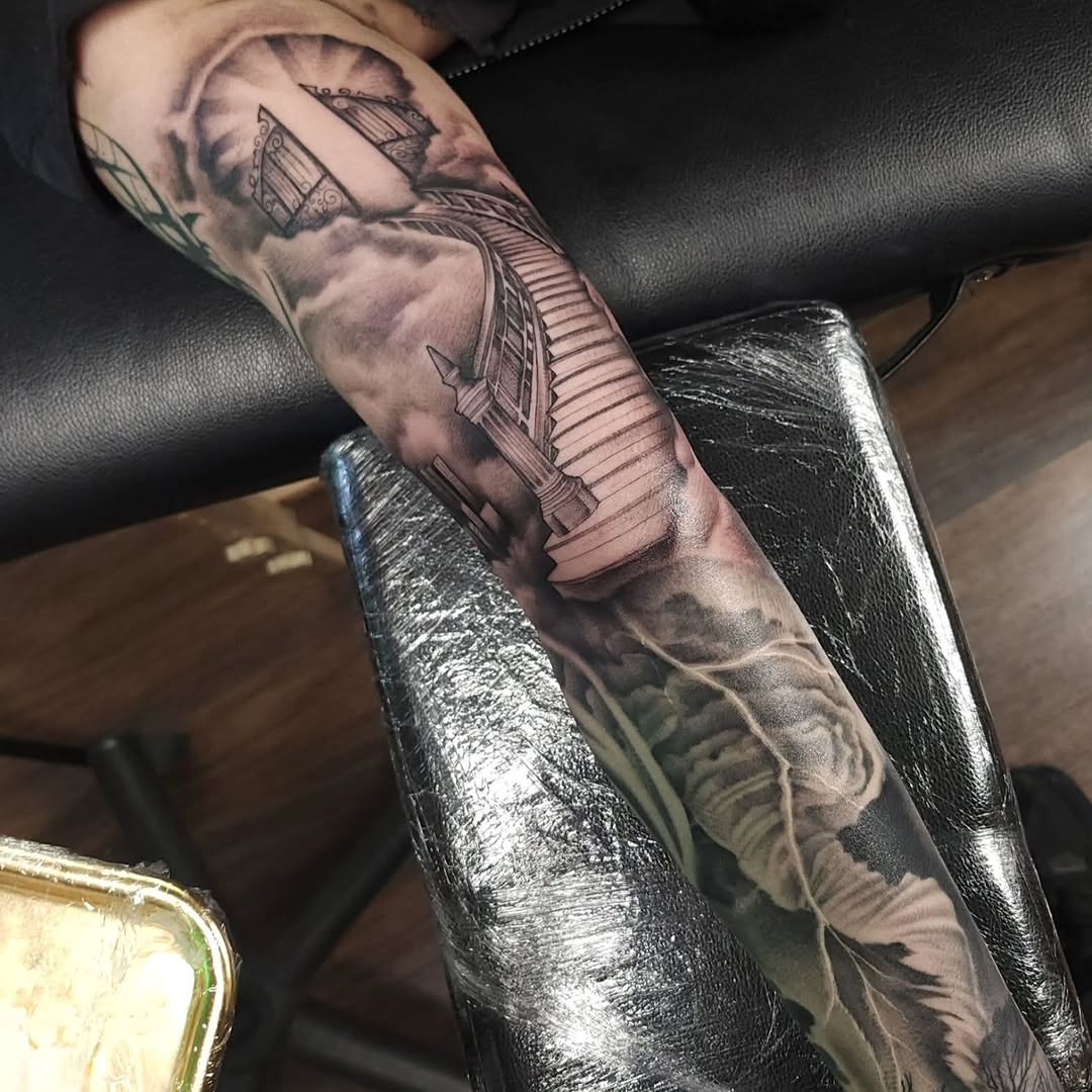 Tattoo by @tattoosbyski — realism, black_and_grey