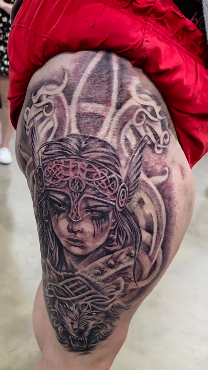 Tattoo by @juniorinkslinger — realism, black_and_grey