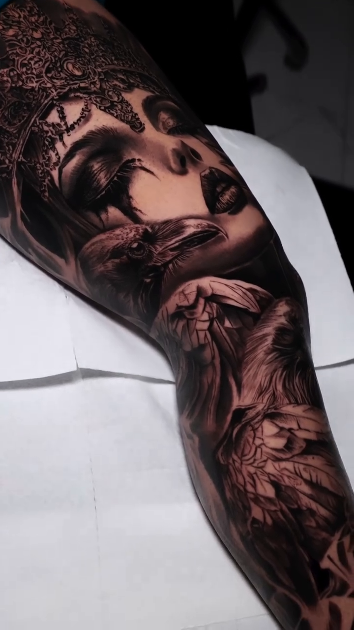 Tattoo by @tonytattooer — dark_realism, black_and_grey
