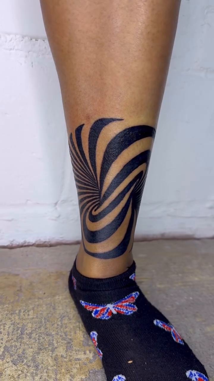 Tattoo by @klr.ink — geometric, blackwork