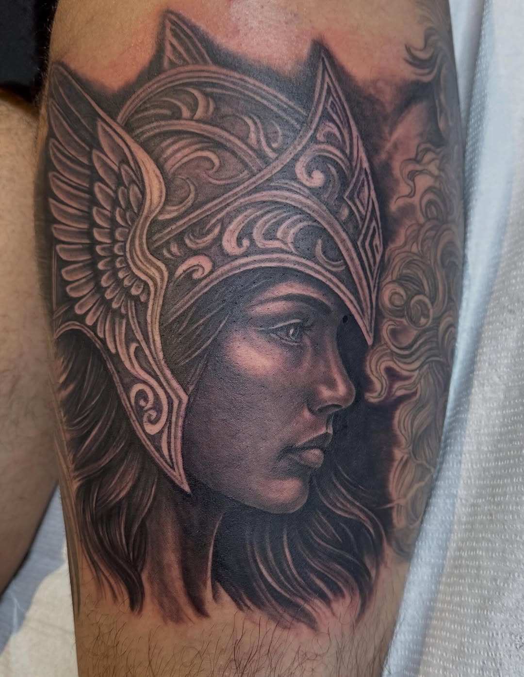 Tattoo by @baomtl — realism, black_and_grey