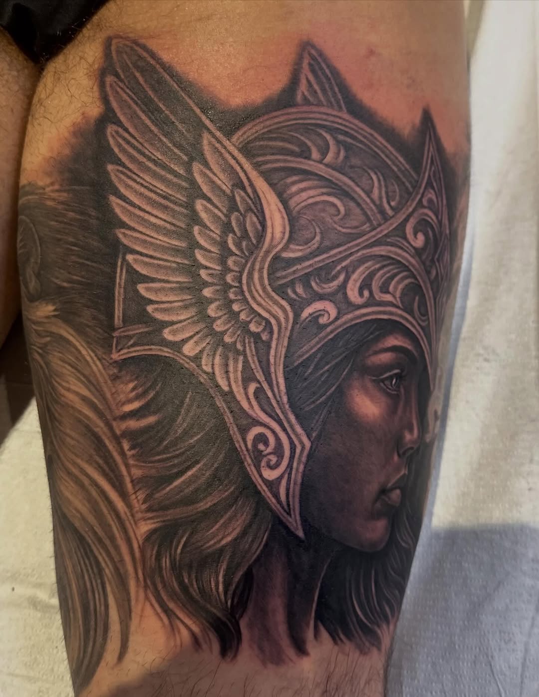 Tattoo by @baomtl — realism, black_and_grey