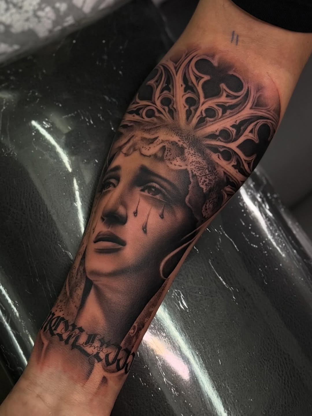 Tattoo by @meretattoos β realism, black_and_grey