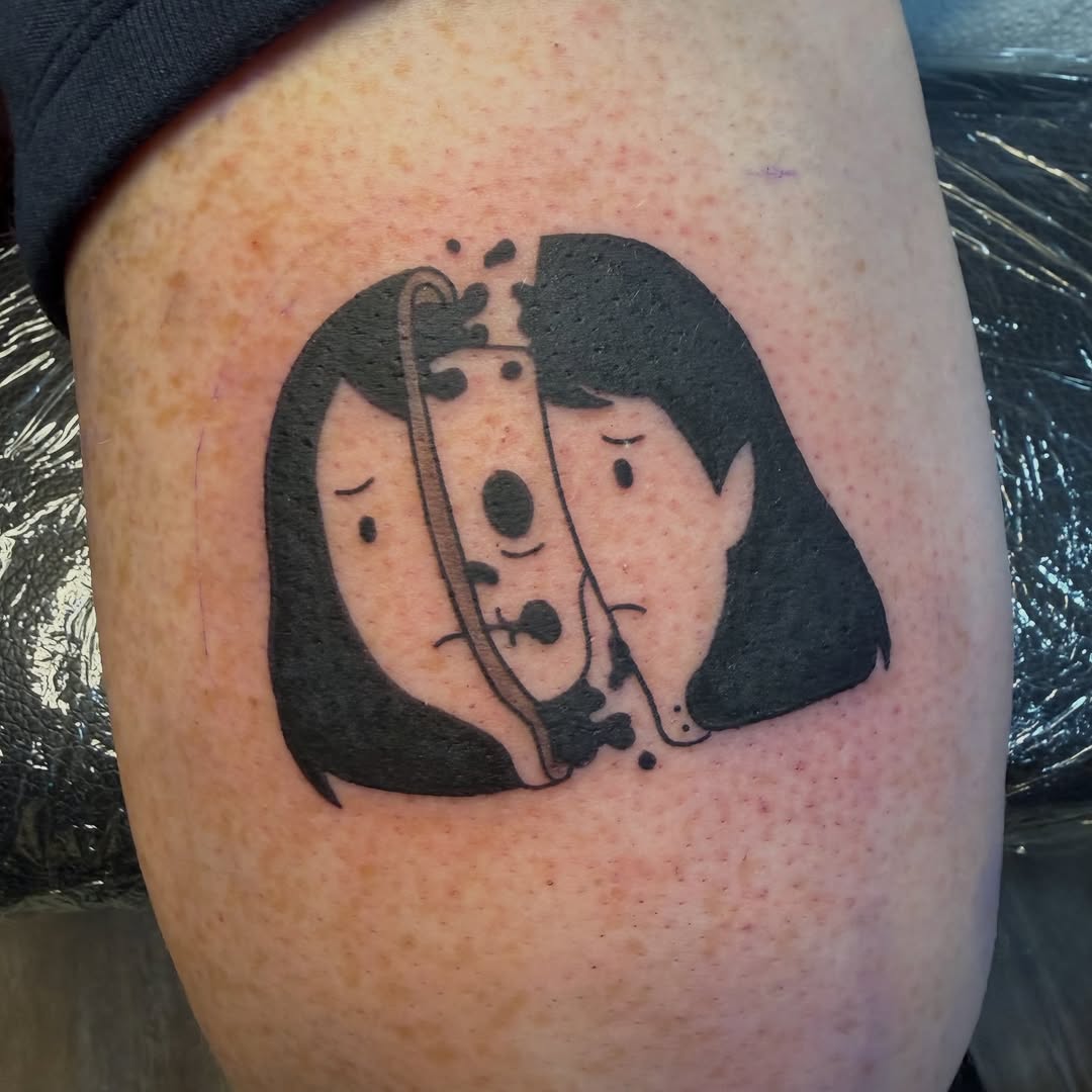Tattoo by @jafeel_tattoos — ignorant, blackwork