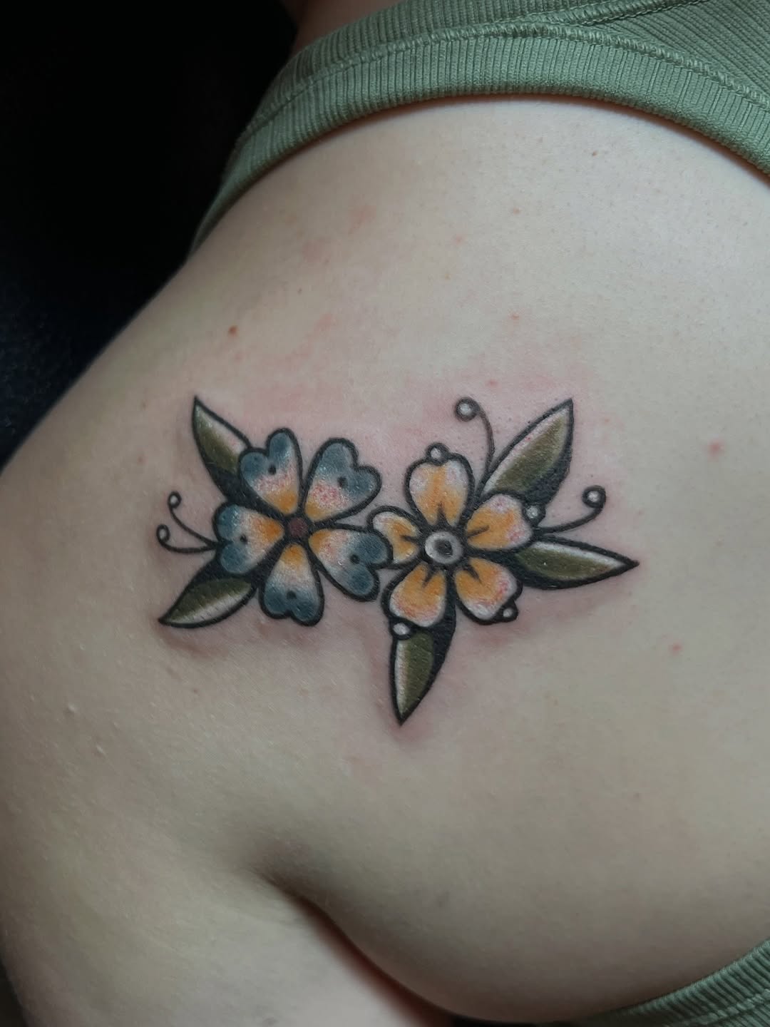 Tattoo by @rue_tattoos โ american_traditional, illustrative