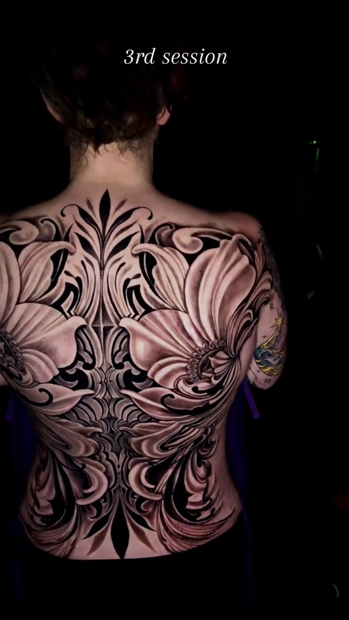 Tattoo by @jackart13 — ornamental, black_and_grey