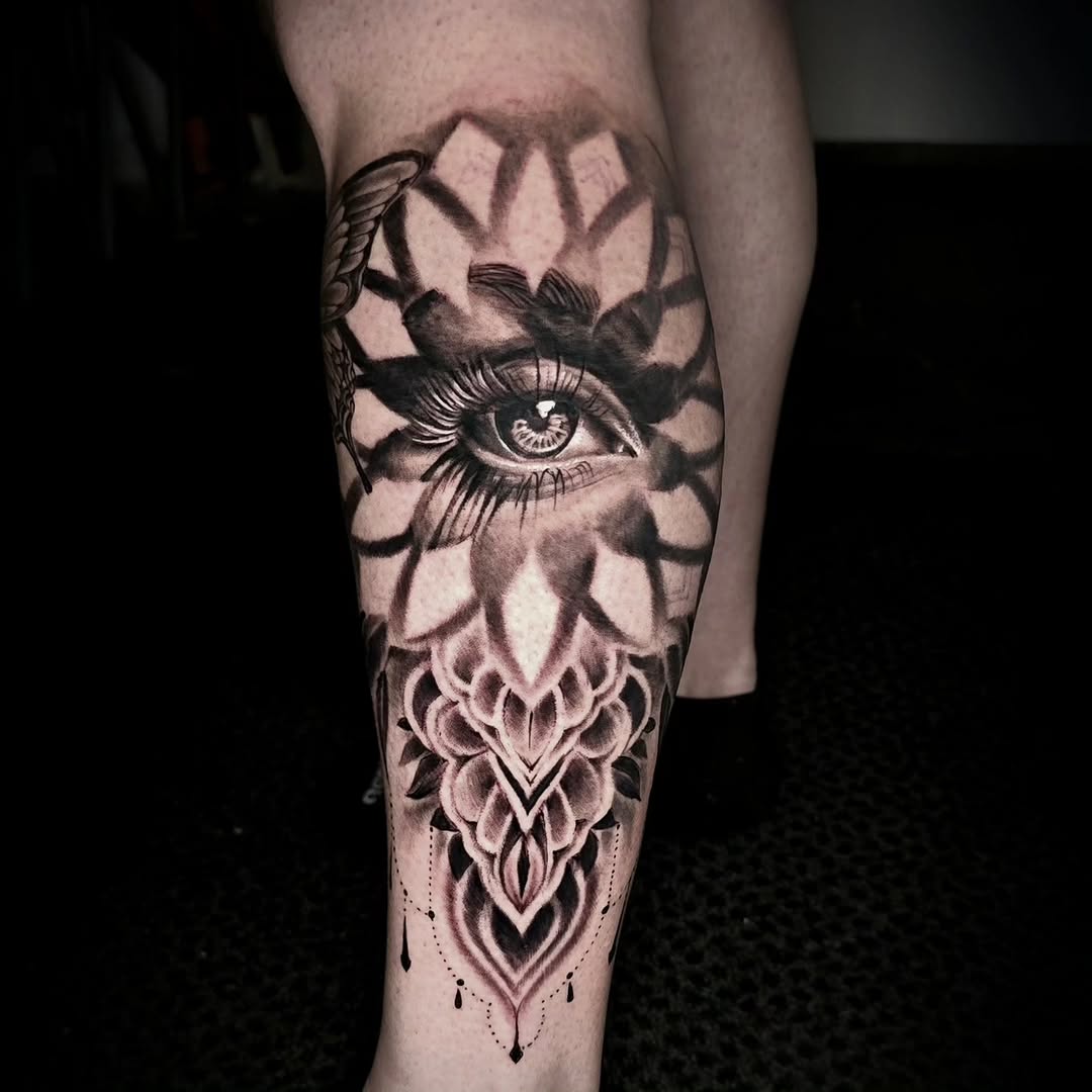 Tattoo by @jackart13 — black_and_grey, illustrative