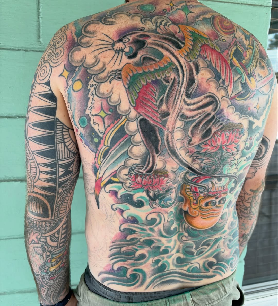 Tattoo by @zacharyiangarden — japanese_irezumi, new_school