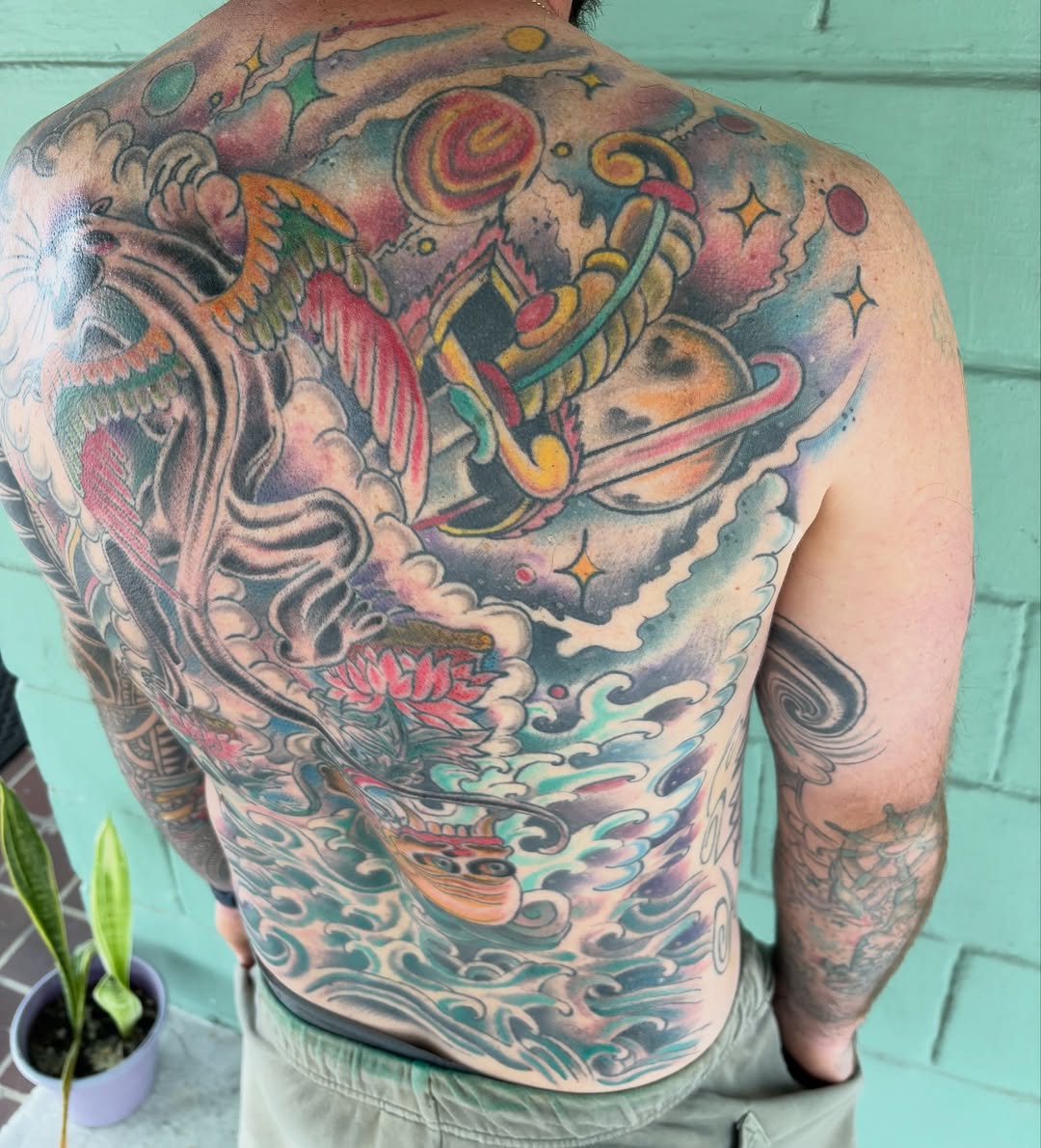 Tattoo by @zacharyiangarden — japanese_irezumi, new_school