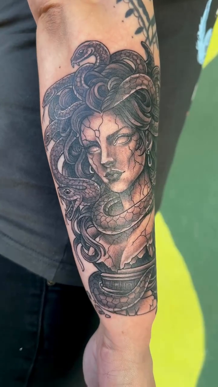 Tattoo by @hellfire_tattoo — black_and_grey, realism