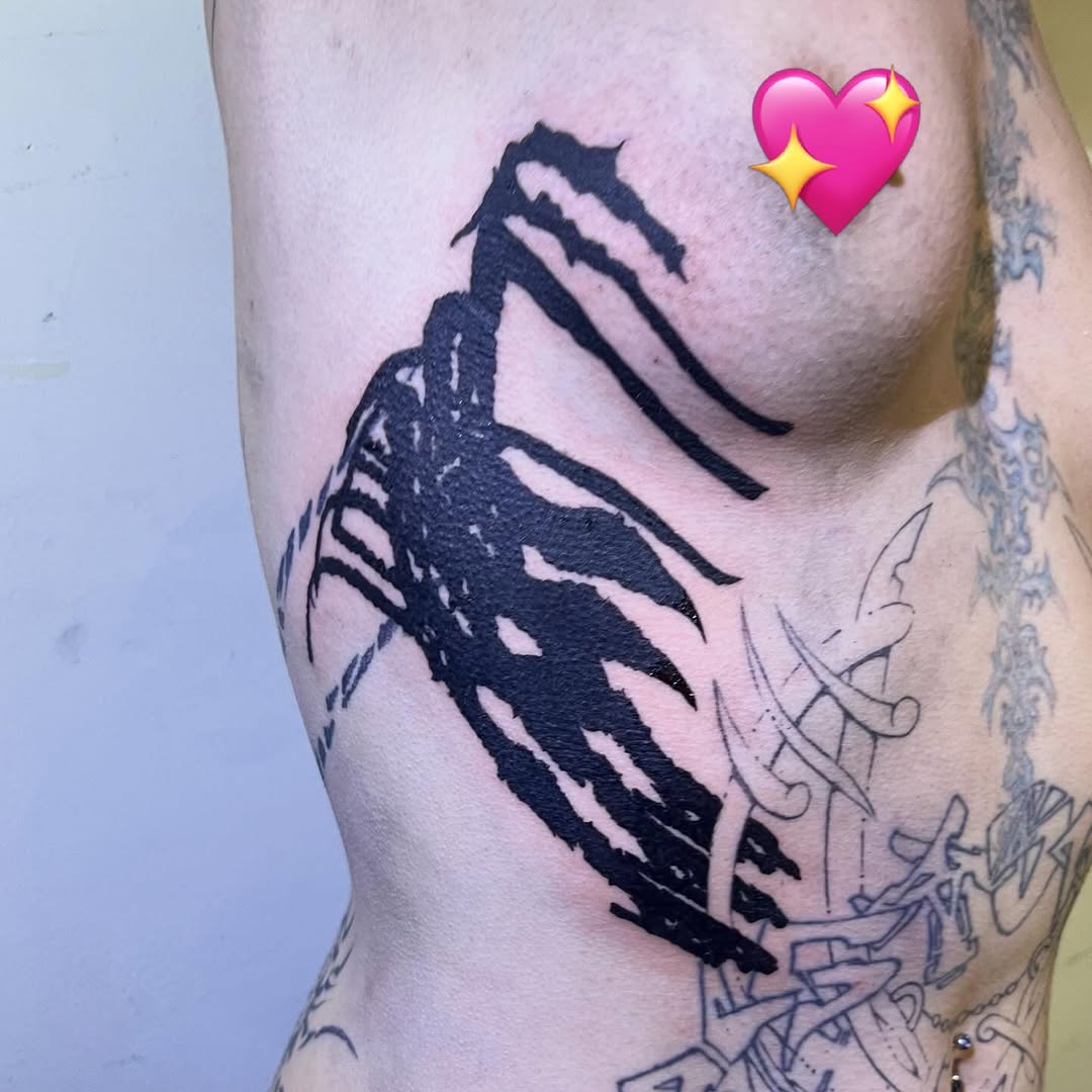 Tattoo by @godsfirmgrip — blackwork