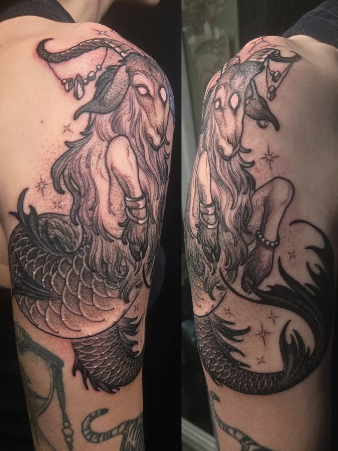 Tattoo by @kristynkayborglum — illustrative, black_and_grey