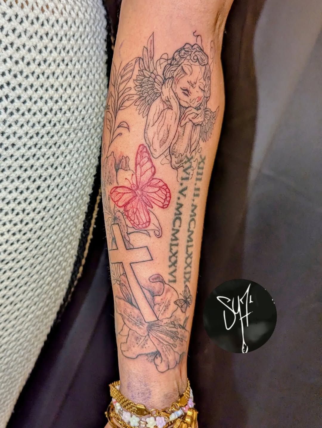 Tattoo by @sy7.tattoos — fine_line, lettering_script