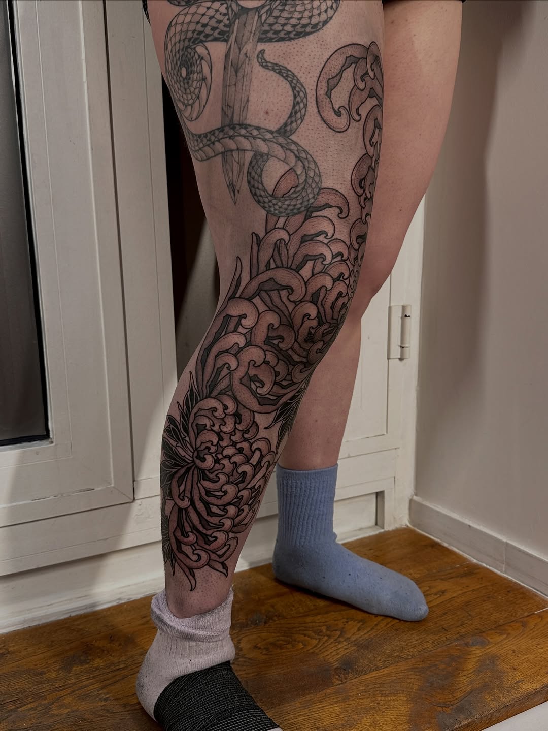 Tattoo by @skinscribe — japanese_irezumi, black_and_grey