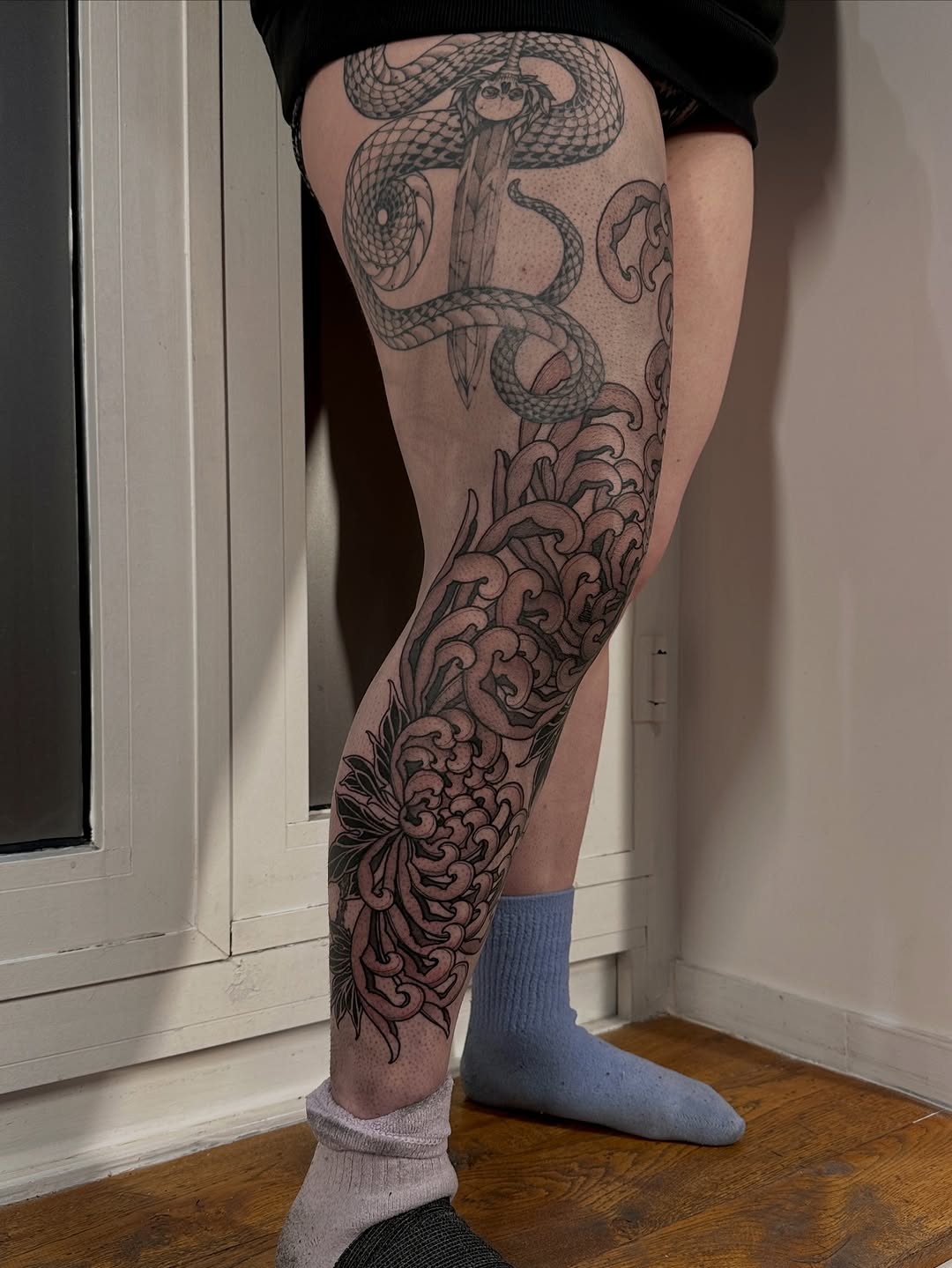 Tattoo by @skinscribe — japanese_irezumi, black_and_grey