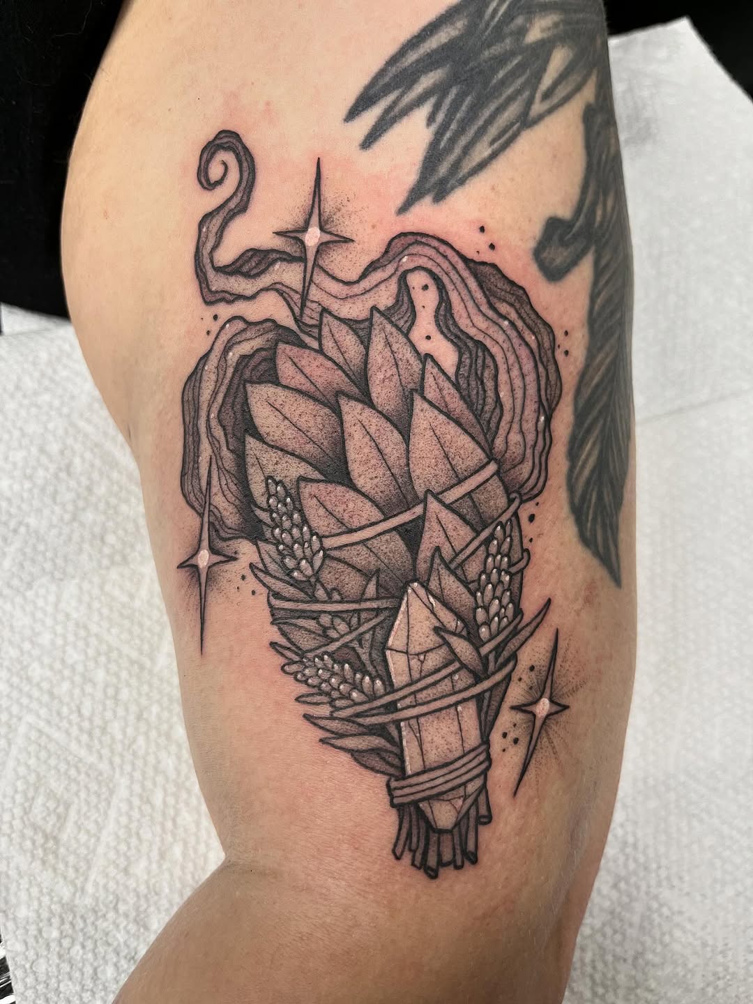 Tattoo by @the.ink.vvitch — black_and_grey, illustrative