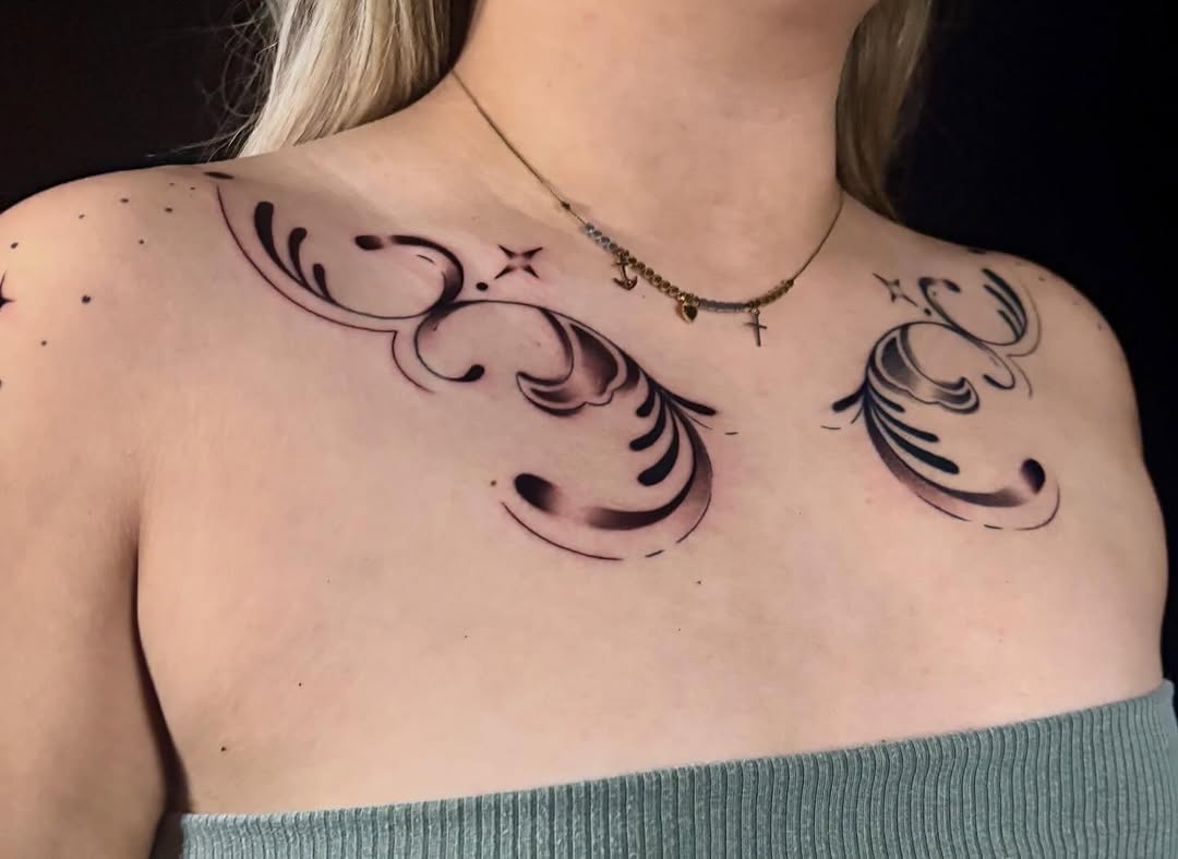 Tattoo by @ugghhhkylie — ornamental, fine_line