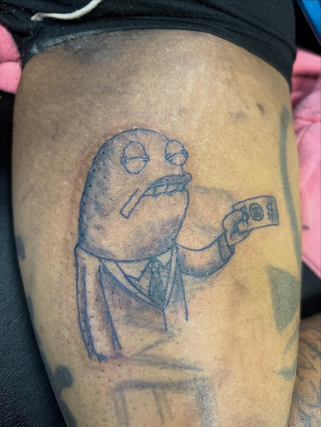 Tattoo by @blacksaddleink — sketch
