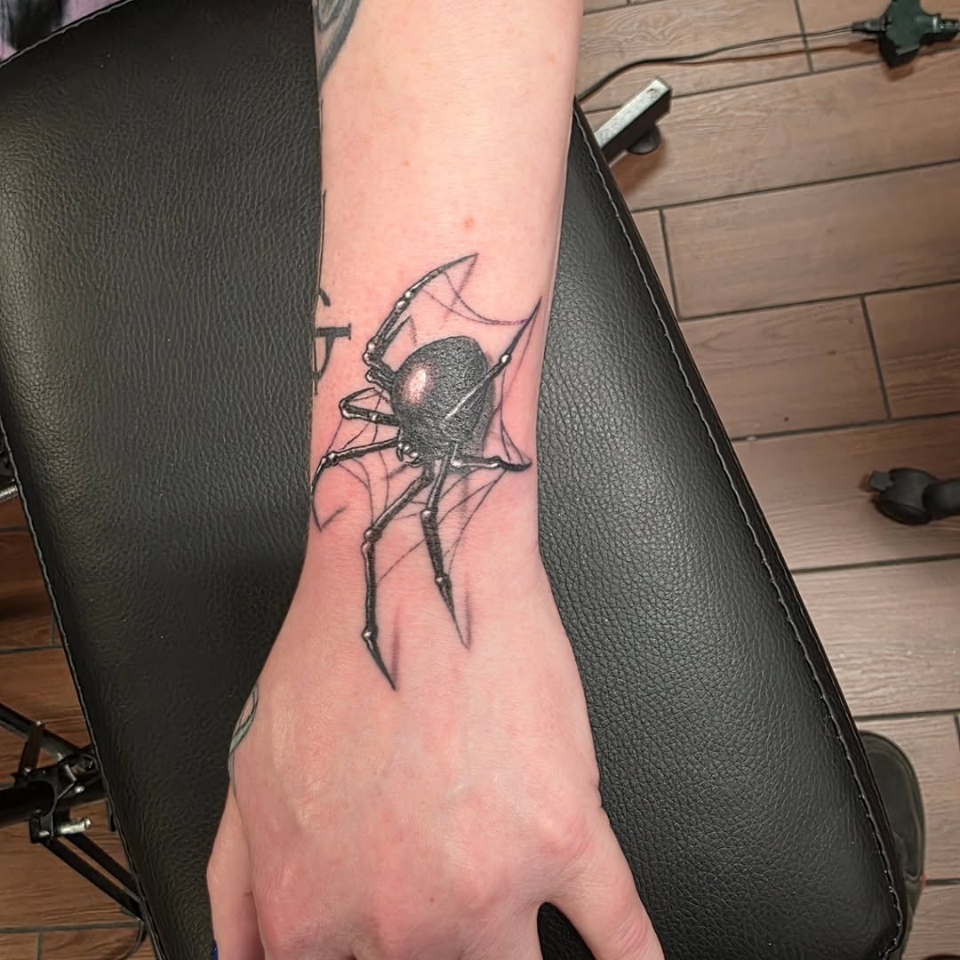 Tattoo by @tattoofkr — black_and_grey, realism