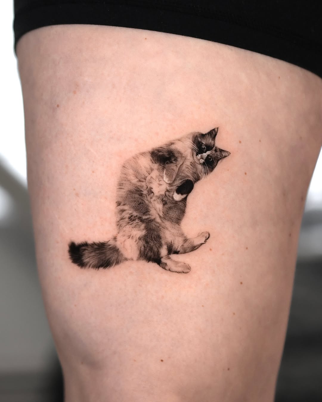 Tattoo by @hoa._.tattoo — realism, black_and_grey