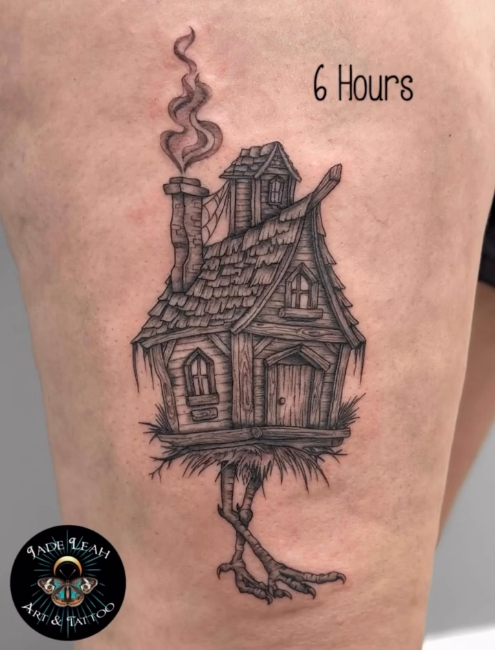 Tattoo by @jadeleah.artandtattoo — black_and_grey, dark_realism