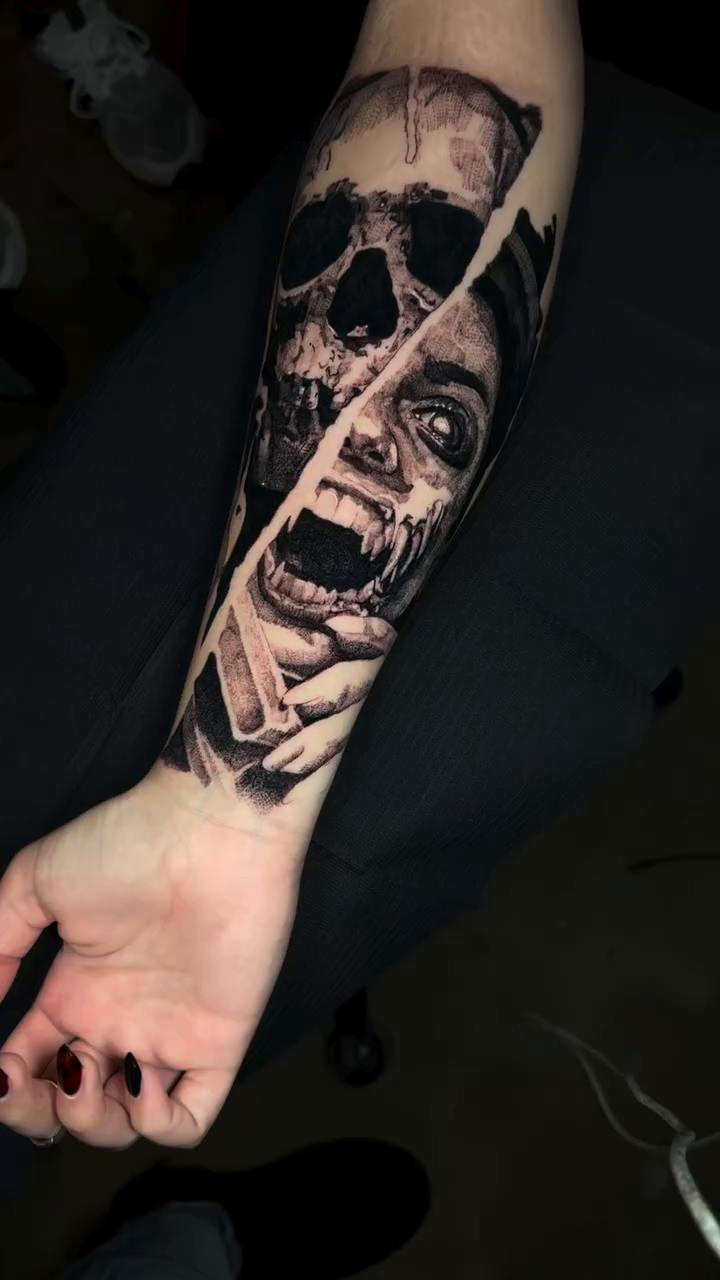 Tattoo by @blxck.edout — realism, dark_realism
