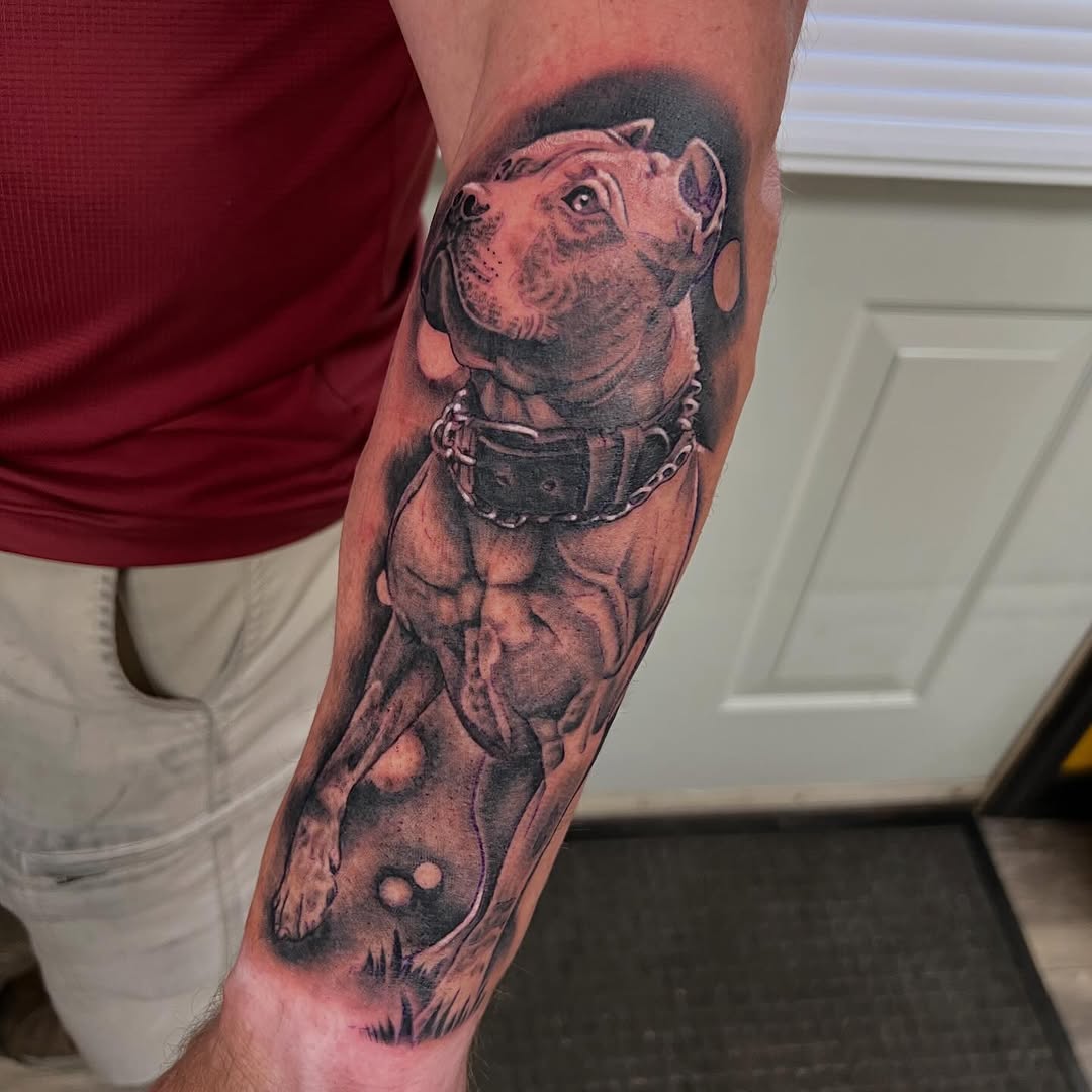 Tattoo by @dqtattoos — realism, black_and_grey