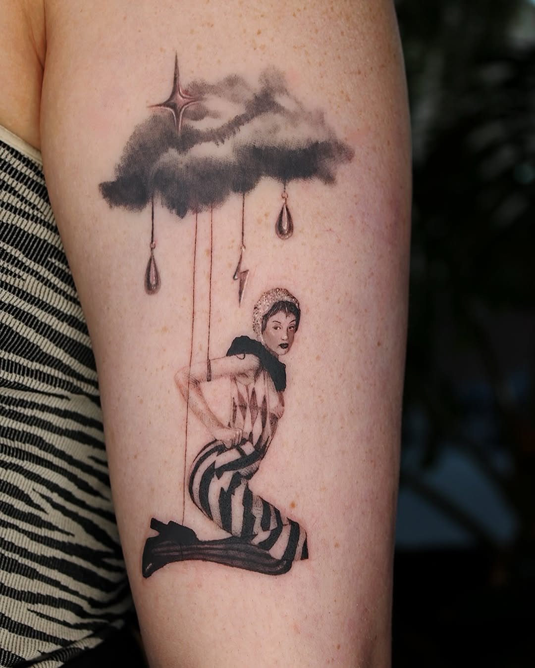 Tattoo by @cash_only_tattoos β realism, black_and_grey