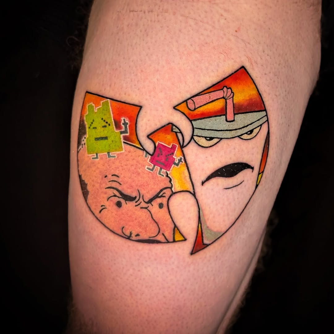 Tattoo by @estcoast โ new_school, trash_polka
