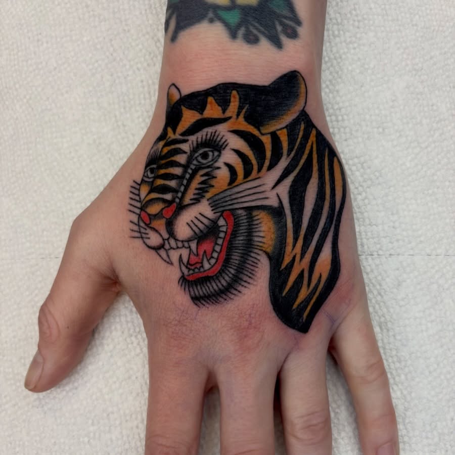 Tattoo by @vomit_goblin — american_traditional, illustrative