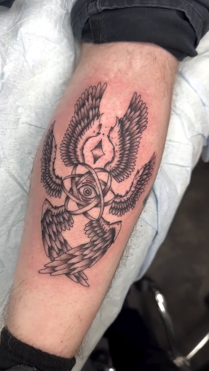 Tattoo by @meechxtattoo — blackwork