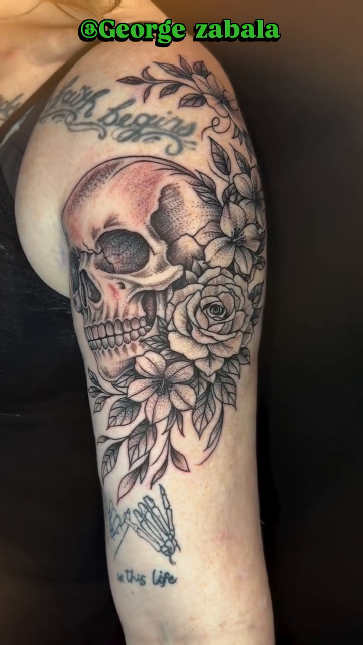 Tattoo by @georgezabala — black_and_grey, realism
