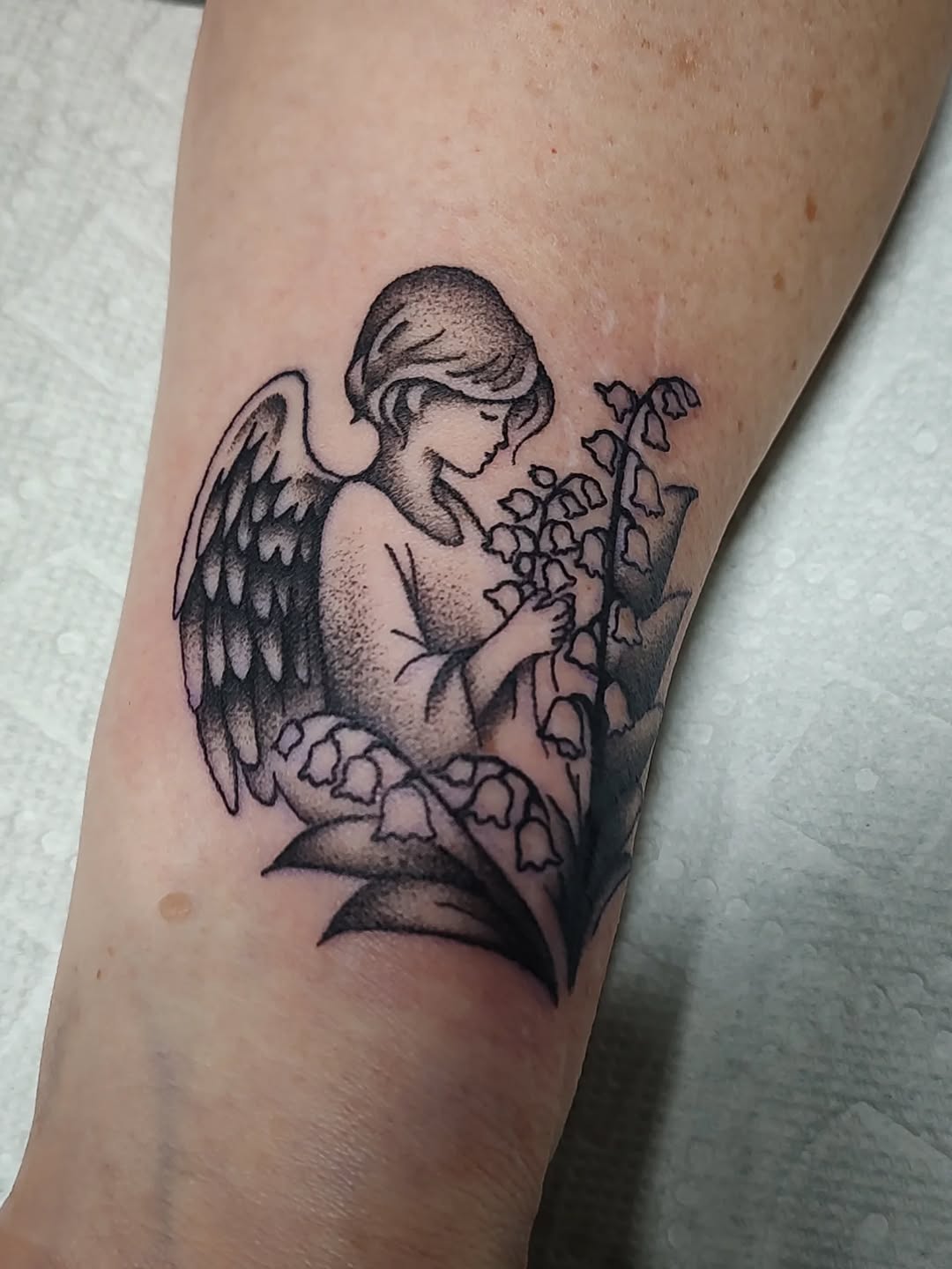 Tattoo by @karat_curations β black_and_grey, dotwork