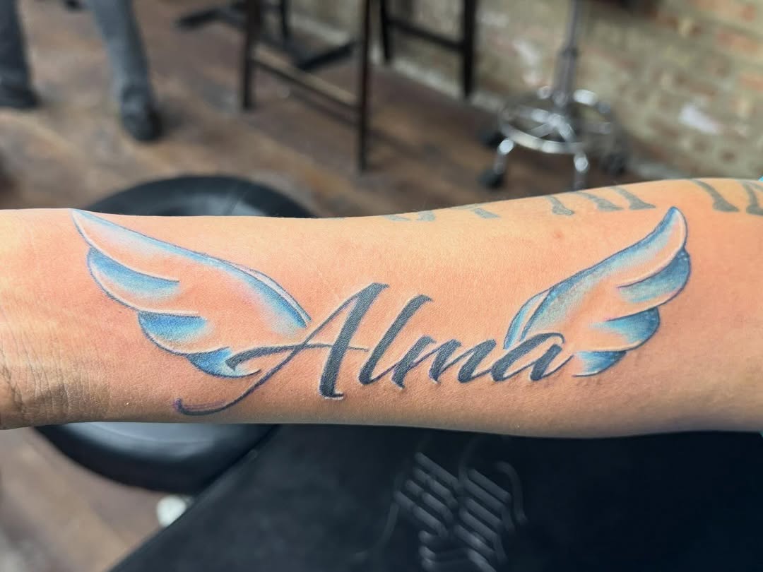 Tattoo by @lulutatt2s — lettering_script, fine_line