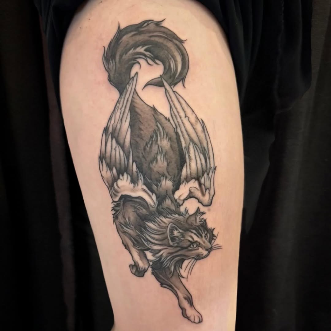 Tattoo by @deadmess — realism, black_and_grey