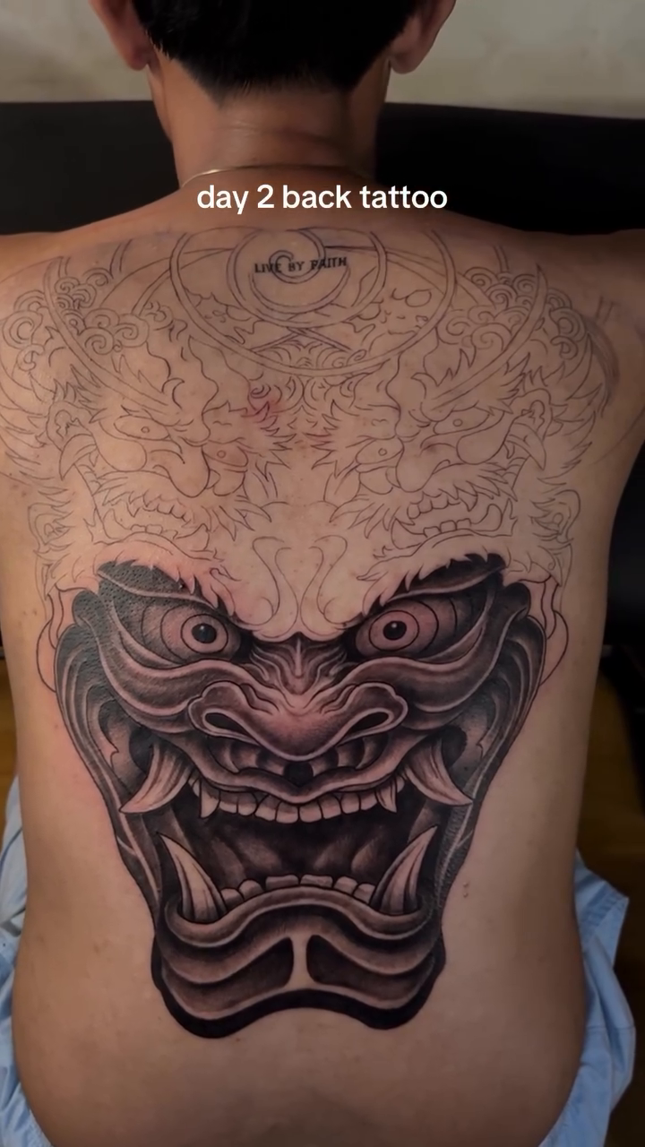 Tattoo by @arhem_tattoo — japanese_irezumi, black_and_grey