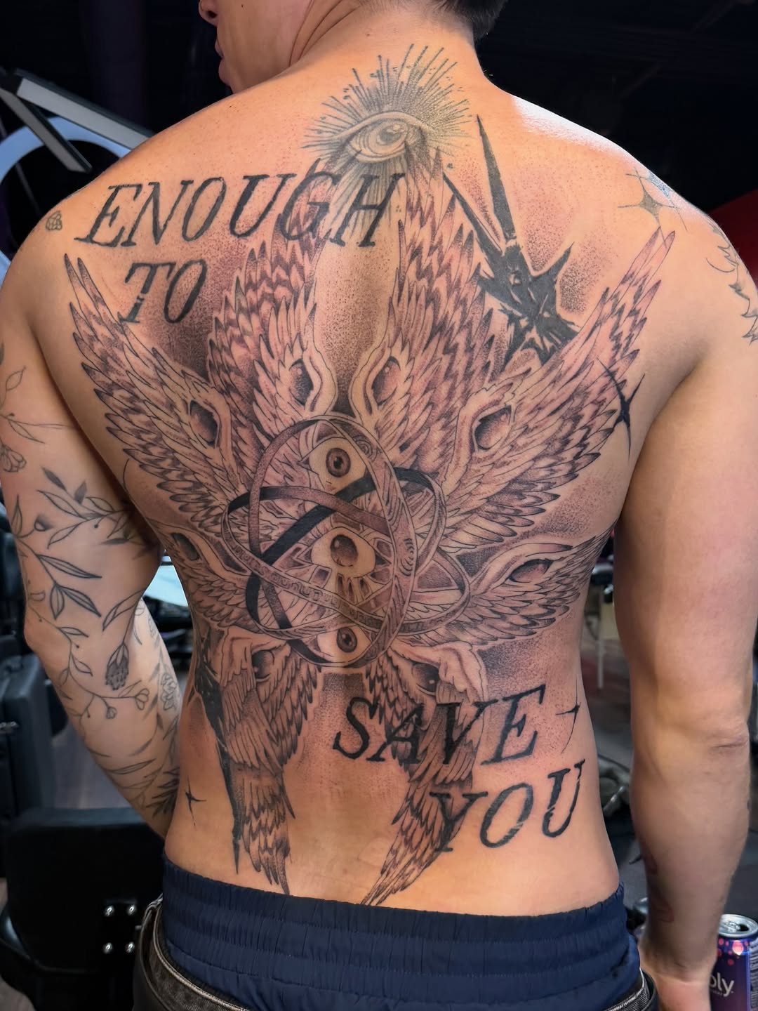 Tattoo by @mitch_soup — black_and_grey, lettering_script