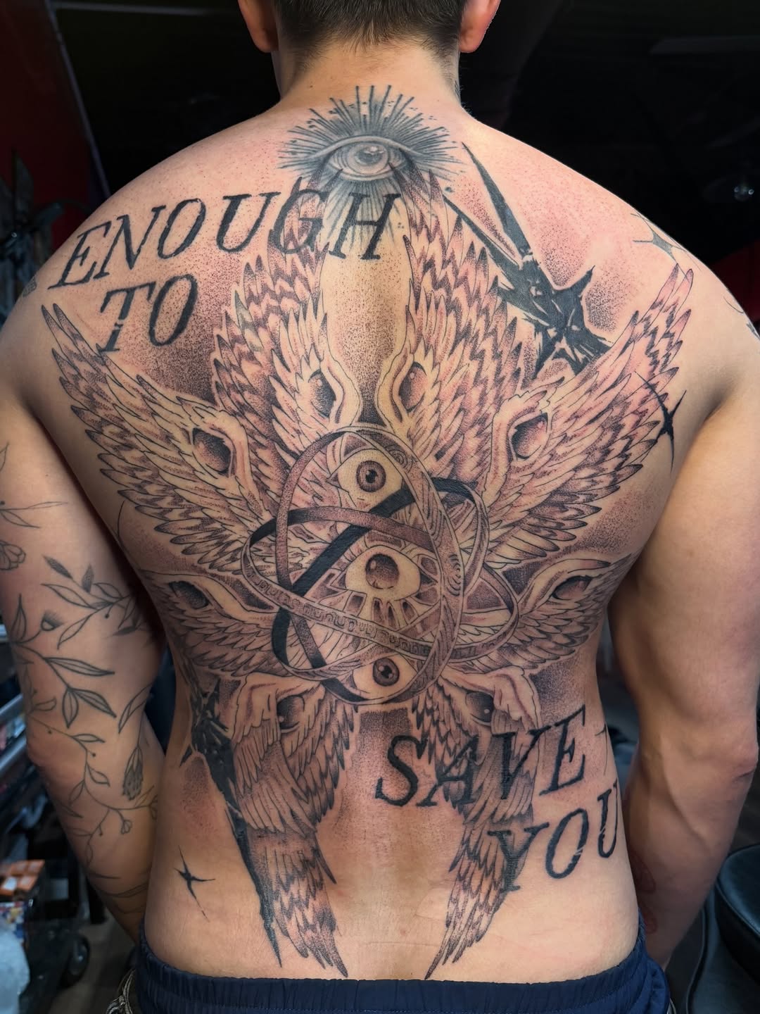 Tattoo by @mitch_soup — black_and_grey, lettering_script