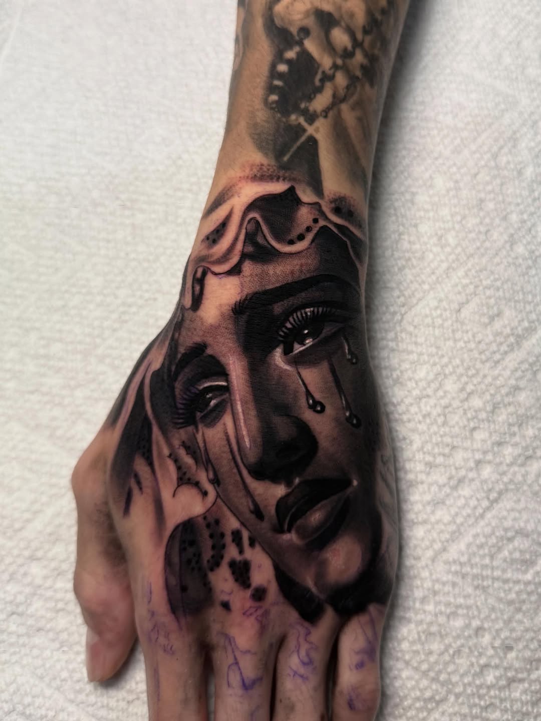 Tattoo by @tattoo_isaac562 โ realism, black_and_grey