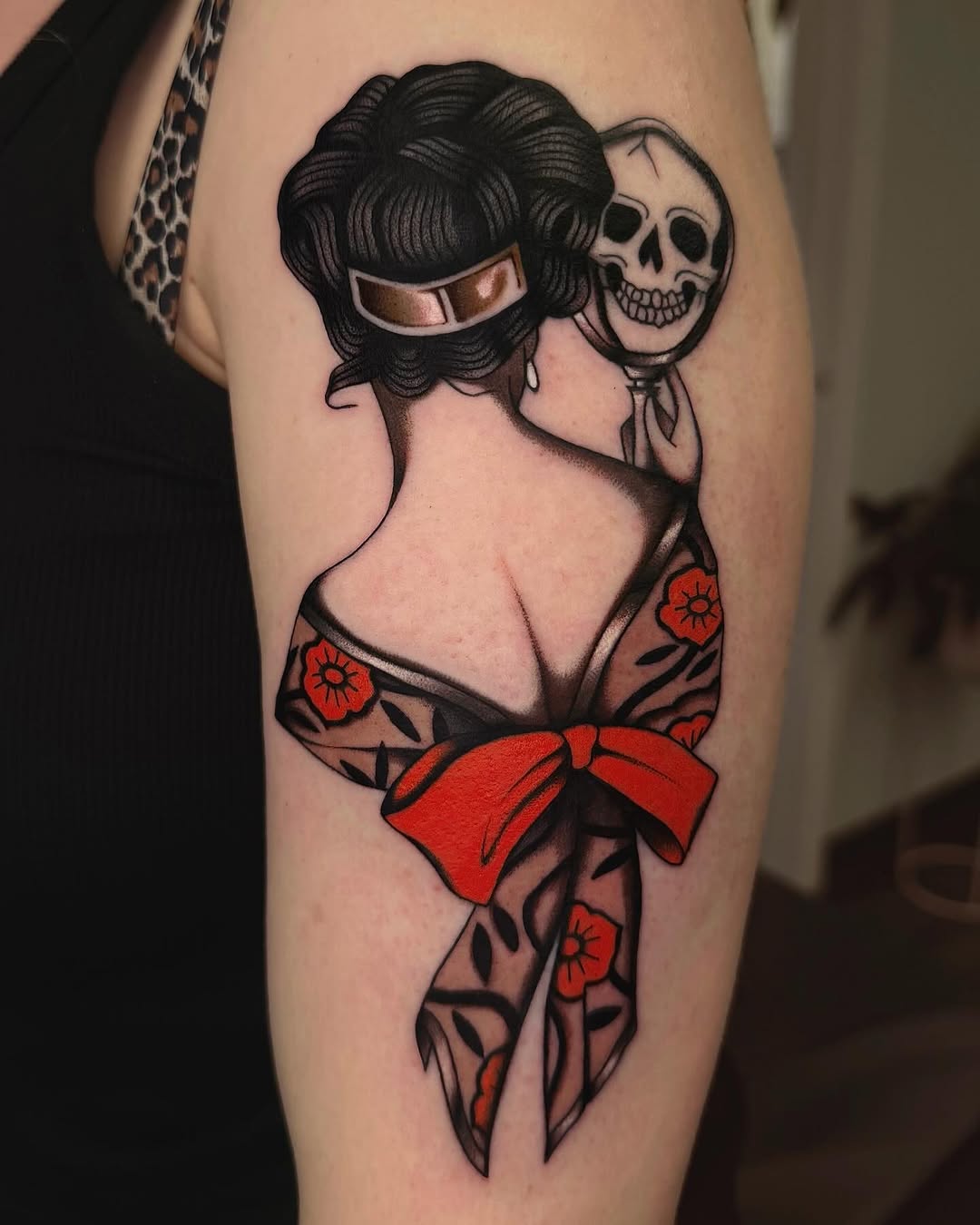 Tattoo by @donnajeantattoo — neo_traditional, black_and_grey