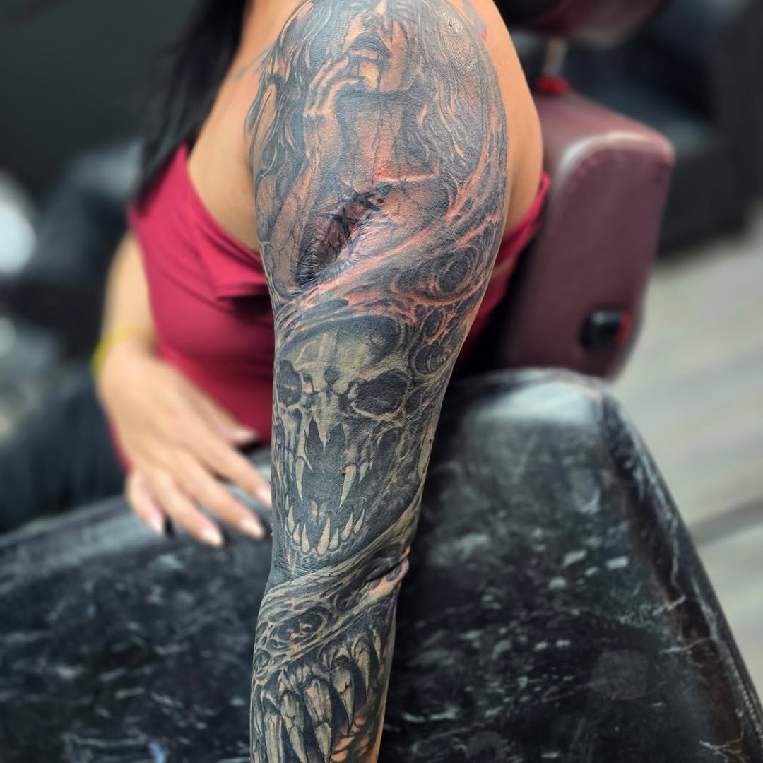 Tattoo by @david_winn_tattoos — realism, dark_realism
