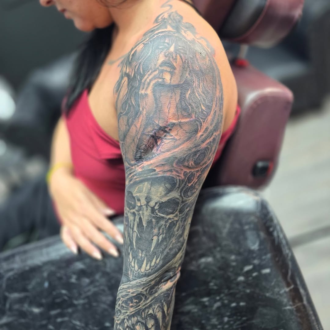 Tattoo by @david_winn_tattoos — realism, dark_realism