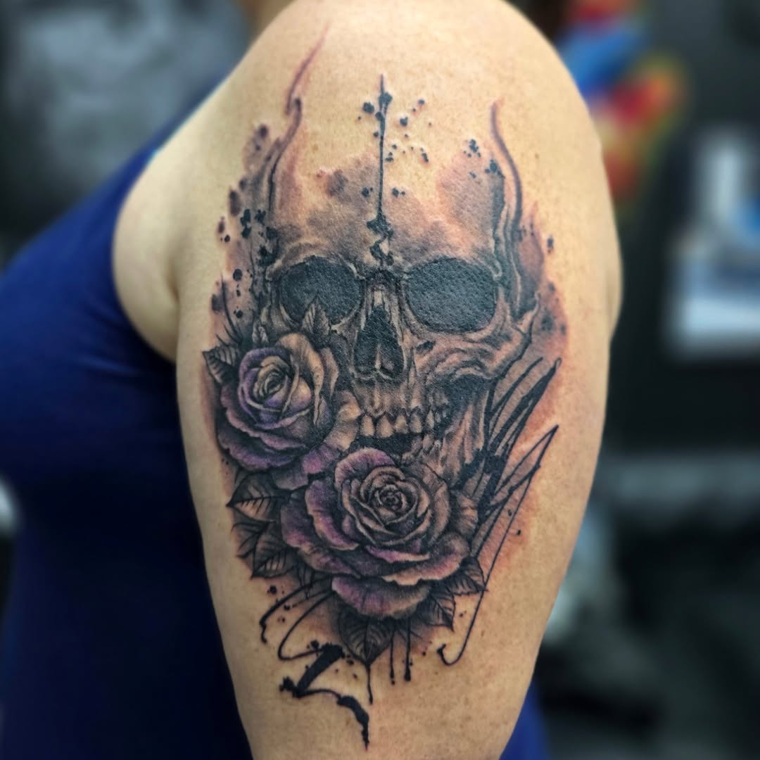 Tattoo by @david_winn_tattoos — realism, black_and_grey