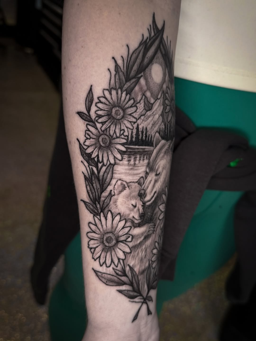 Tattoo by @tattoosbybrooks — realism, dotwork