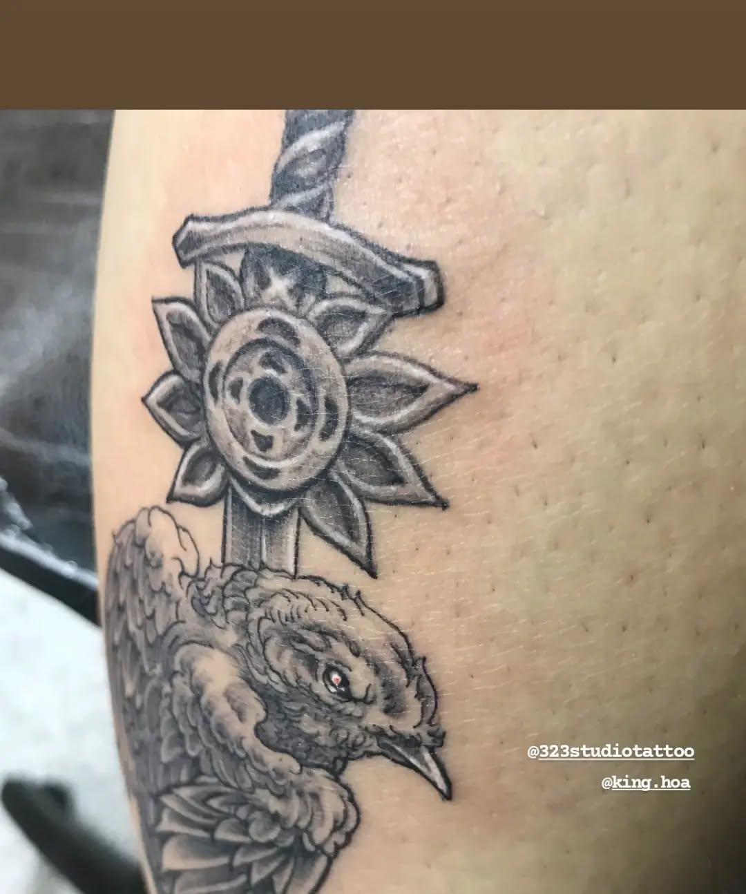 Tattoo by @323studiotattoo — black_and_grey, realism