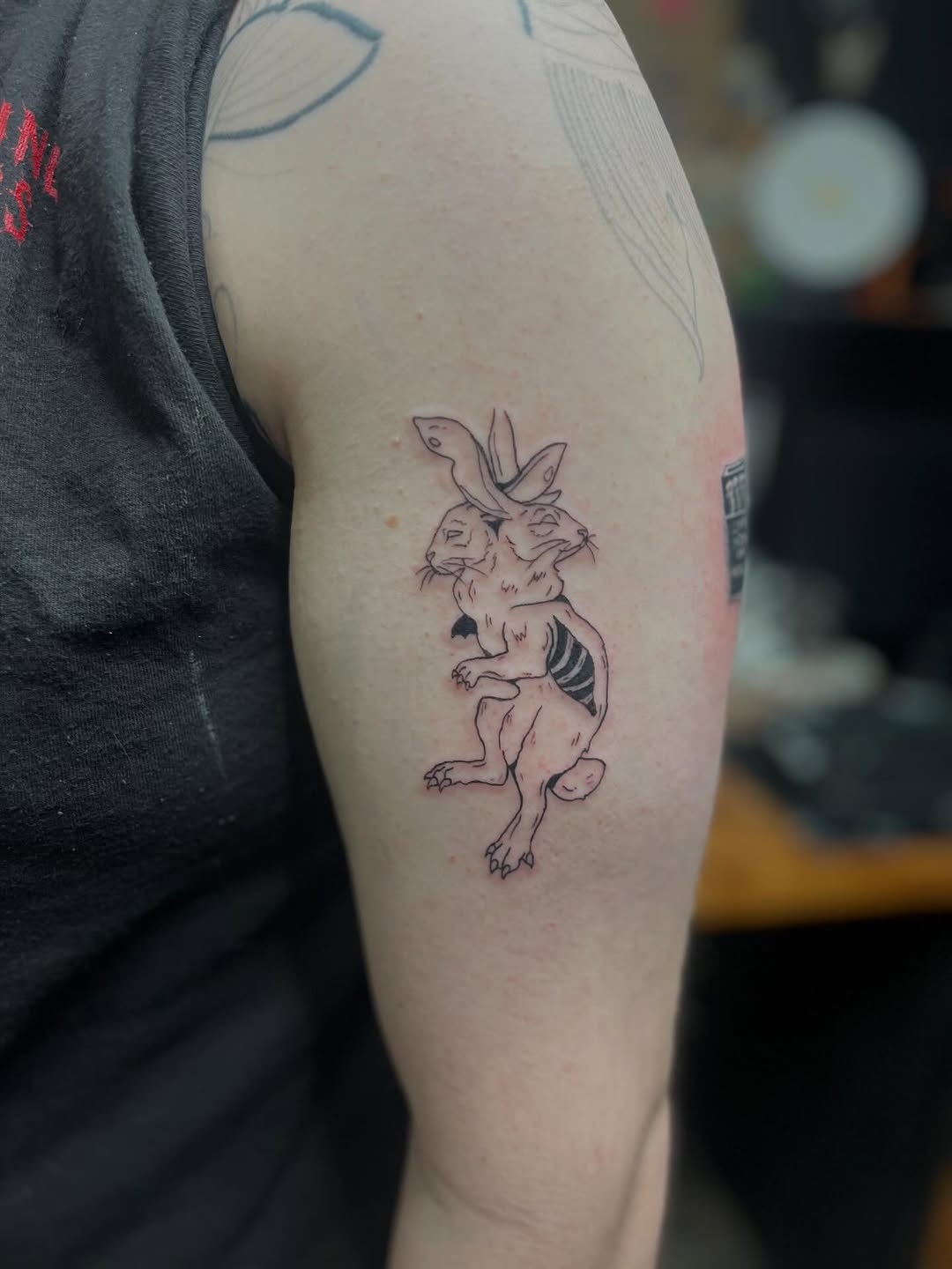 Tattoo by @laceyink_ — illustrative, black_and_grey