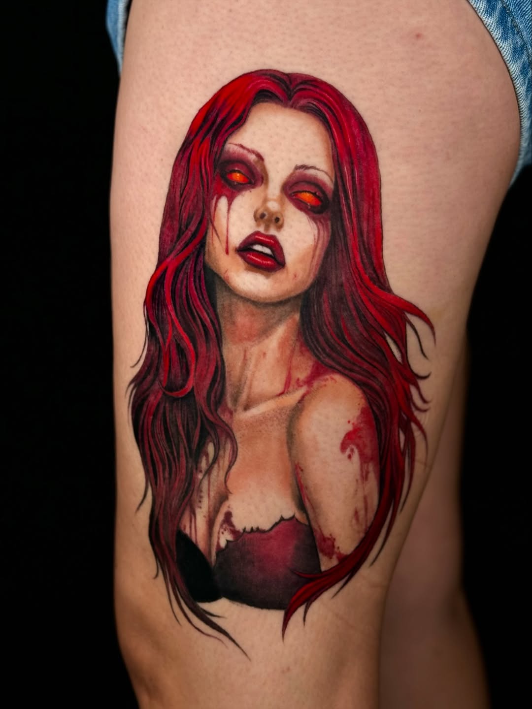 Tattoo by @artofmiguelangelflores — dark_realism, black_and_grey