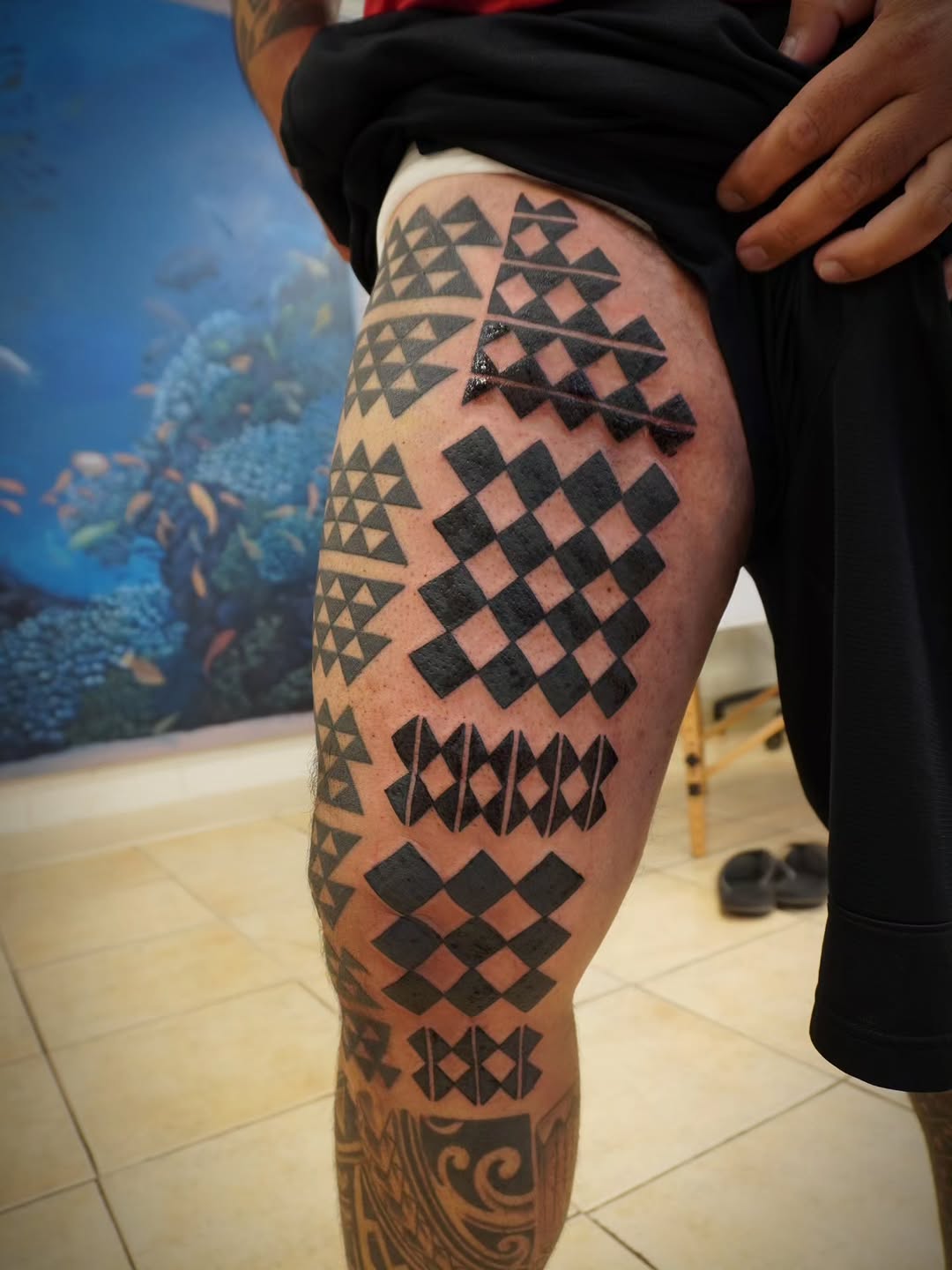 Tattoo by @hiwawolfe — tribal, blackwork
